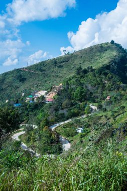 Tayland 'ın Chiangrai eyaletindeki Doi Pha Tang' da Dağ Manzarası.