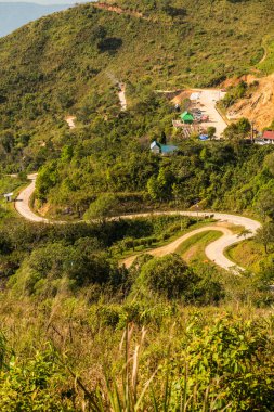 Tayland 'ın Chiangrai eyaletindeki Doi Pha Tang' da Dağ Manzarası.