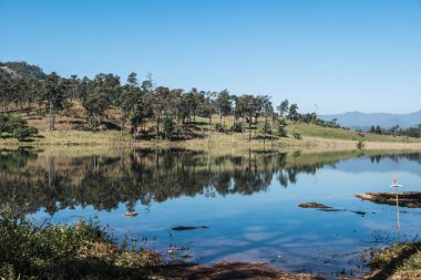 Tayland 'ın Chiangmai eyaletinde göl manzarası.