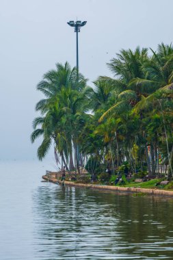 Kwan Phayao Gölü kış mevsiminde, Tayland.