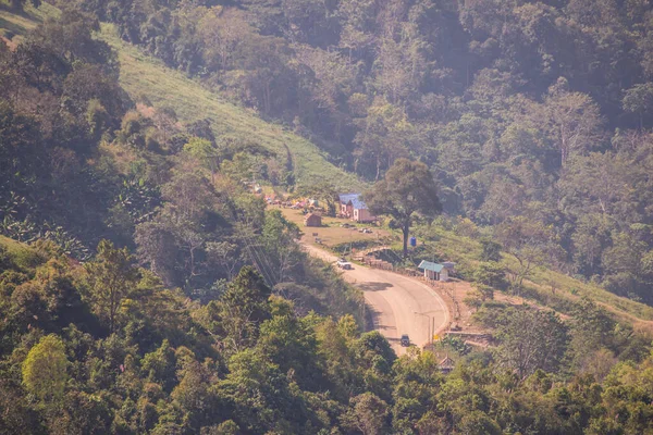 Vista Dall Alto Del Country Village Phu Chi View Point — Foto Stock