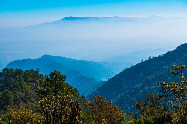Vue Sur Montagne Dans Province Chiangmai Thaïlande — Photo