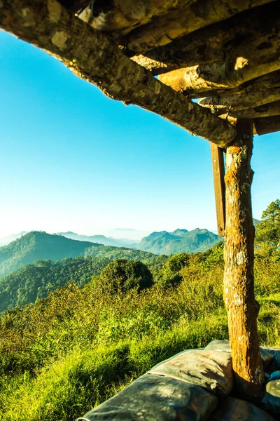 stock image Mountain view at Doi Ang Khan, Thailand.