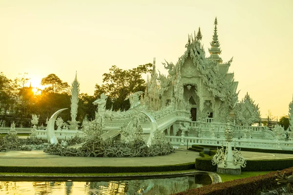 Храм Жун Кхун Провинции Чианграй Таиланд — стоковое фото