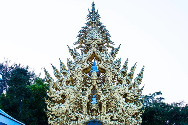 Arte Estilo Tailandês Rong Khun Templo Tailândia — Fotografia de Stock