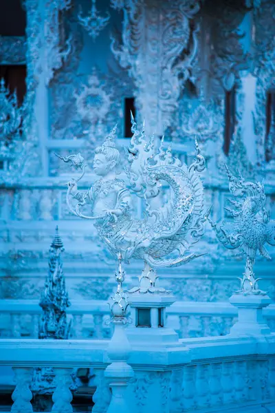 泰国荣坤寺的泰式艺术 — 图库照片