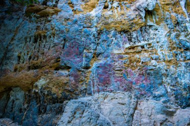 Ancient drawing in Phratupha rock painting, Lampang province.