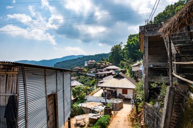 Pha Hi village on the mountain, Chiang Rai province.