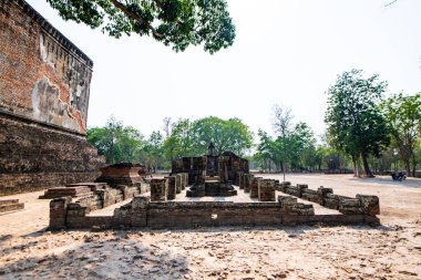 Antik Buda heykelinin sukhothai Tarih Parkı, Tayland.