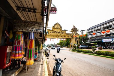 Tayland 'ın Uttaradit ilindeki Laplae başkent kapısı.