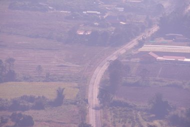 Phu Langka Ulusal Parkı, Tayland Güzel Dağ Manzarası.