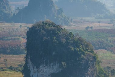 Phu Langka Ulusal Parkı, Tayland Güzel Dağ Manzarası.