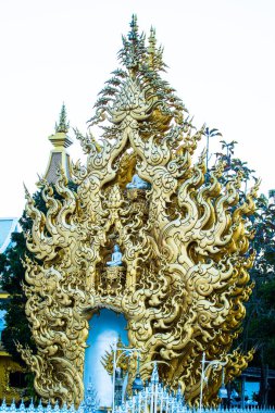 Rong Khun tapınağında Tay tarzı sanat, Tayland.