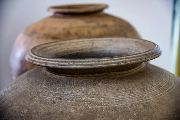 Античная Глиняная Посуда Провинции Сукхотай Таиланд — стоковое фото