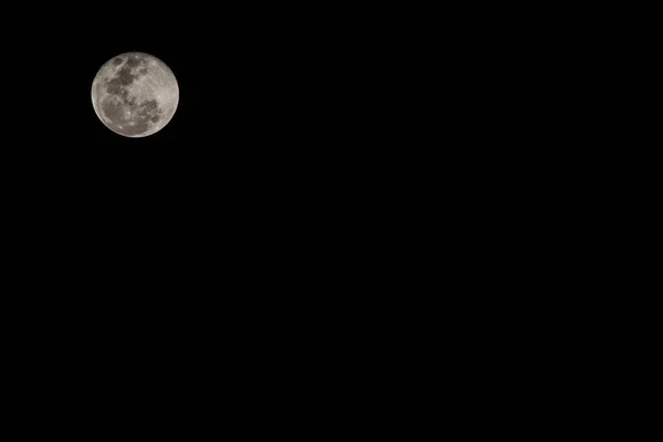 Super Lune Avec Fond Sombre Thaïlande — Photo