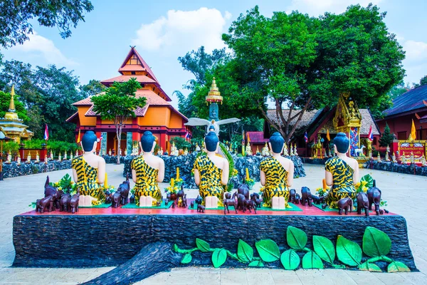 Boeddhisme Standbeeld Wiang Lange Culturele Stad Thailand — Stockfoto