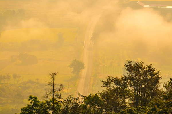 stock image Beautiful Mountain View of Phu Langka National Park, Thailand.