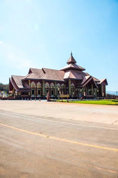 Όμορφη Ταϊλάνδης Στυλ Εκκλησία Στο Ναό Prayodkhunpol Wiang Kalong Ταϊλάνδη — Φωτογραφία Αρχείου