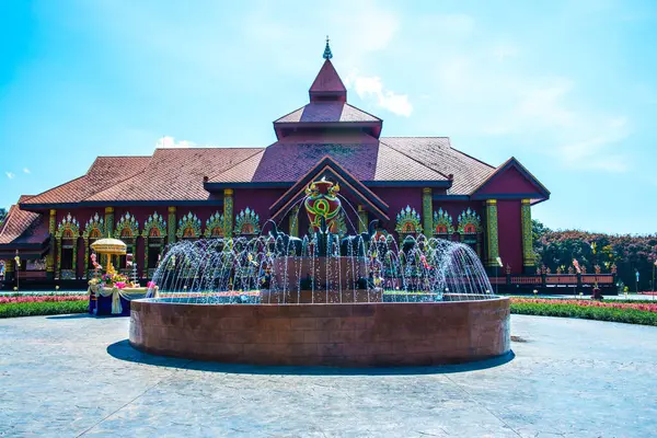 Όμορφη Ταϊλάνδης Στυλ Εκκλησία Στο Ναό Prayodkhunpol Wiang Kalong Ταϊλάνδη — Φωτογραφία Αρχείου