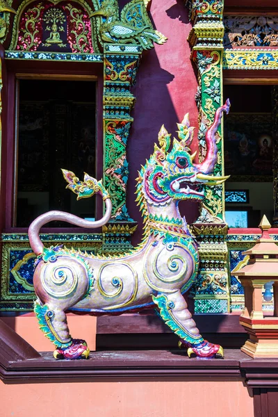 Himmapan Estátua Animal Prayodkhunpol Wiang Kalong Templo Tailândia — Fotografia de Stock