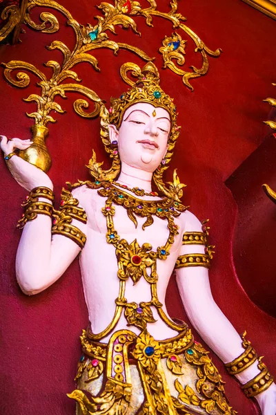 Tayland Tarzı Güzel Bir Melek Prayodkhunpol Wiang Kalong Tapınağı Tayland — Stok fotoğraf