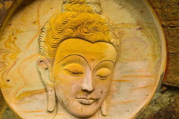Huai Pha Kiang Tapınağında Kayalara Buda Sanatı Oymak Tayland — Stok fotoğraf