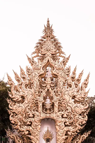 Arte Estilo Tailandés Templo Rong Khun Tailandia — Foto de Stock