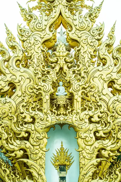 Arte Estilo Tailandês Rong Khun Templo Tailândia — Fotografia de Stock