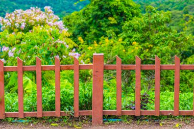 Çelik çit, doğal arka plan, Tayland.