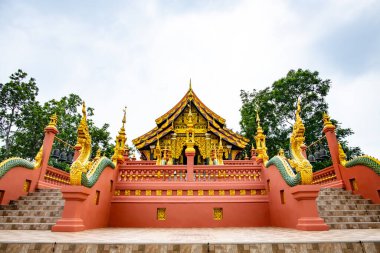 Lanna style church in Pra That Doi Pra Chan temple, Lampang province.