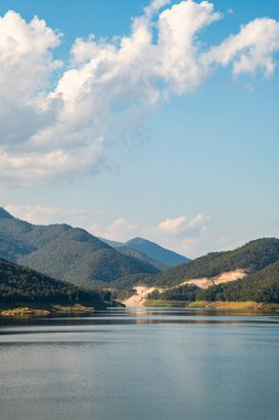 Mountain with Mae Kuang Udom Thara dam, Thailand