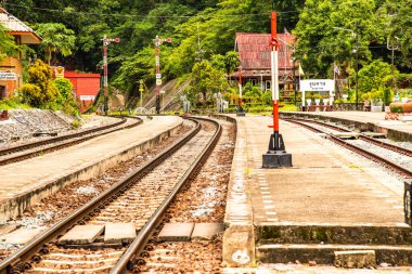 Tayland, Lamphun 'daki Khun Tan tren istasyonu..
