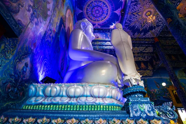 Chiang Rai Tajlandia Października 2019 Biały Budda Świątyni Rong Seur — Zdjęcie stockowe