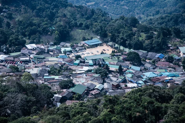 Mountain View Doi Pui Mong Hill Tribe Village Thailand — Stock Fotó