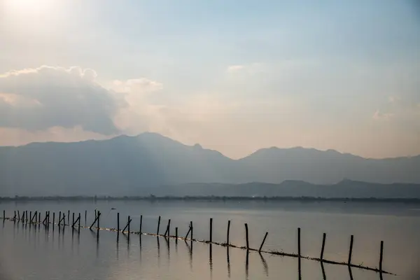 Kwan Phayao Lake Winter Thailand — Zdjęcie stockowe