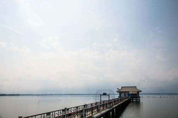 Озеро Кван Пхаяо Зимой Таиланд — стоковое фото