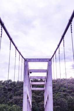 Suspension bridge at Mae Kuang Udom Thara dam, Thailand.