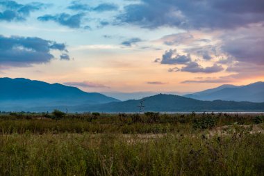 Doi Tao lake in the evening, Chiangmai province.