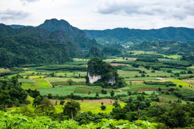 Phayao, Tayland 'daki Phu Langka bakış açısı.