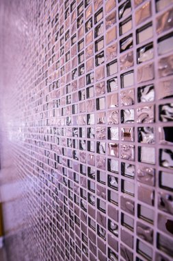 Güzel mozaik duvar veya seramik duvar arkaplanı, Tayland.