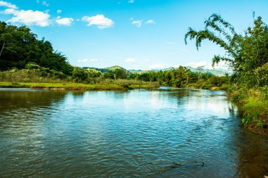 The river in Mueang Khong district, Thailand.