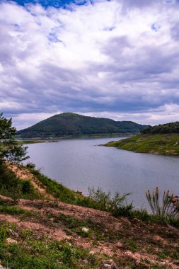 Natural view at Mae Kuang Udom Thara dam, Thailand.