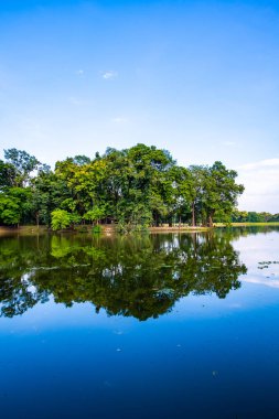 Ang Kaew Reservoir in Chiang Mai University, Thailand.