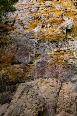 Ancient drawing in Phratupha rock painting, Lampang province.