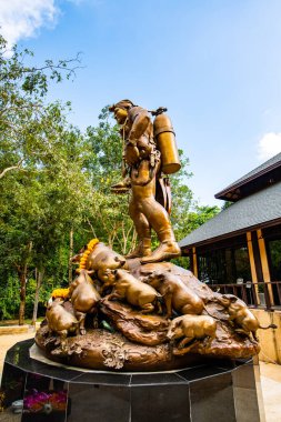 CHIANG RAI, THAILAND - 11 Ekim 2019 Tham Luang Khun Nam Nang Non Mağarası, Chiang Rai Bölgesi.