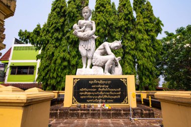 UTTARADIT, THAILAND - 6 Nisan 2019: Laplae Bölgesi, Tayland.