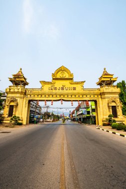Tayland 'ın Uttaradit ilindeki Laplae başkent kapısı.