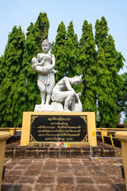 UTTARADIT, THAILAND - 6 Nisan 2019: Laplae Bölgesi, Tayland.