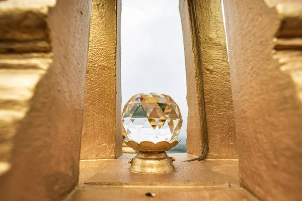 Crystal Ball Pra Doi Pra Chan Temple Lampang Province — Stockfoto