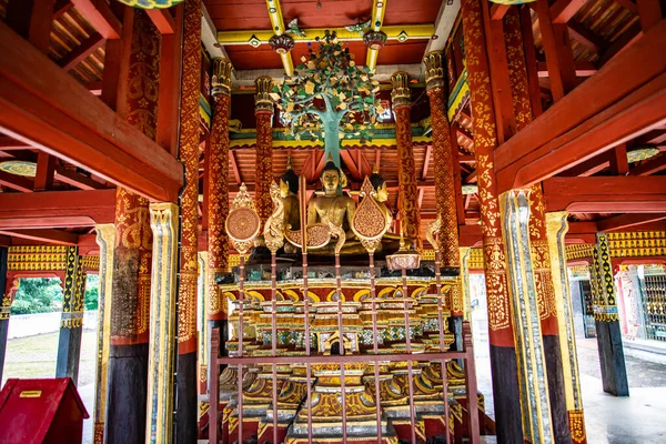 Ancient Buddha Pong Sanuk Temple Lampang Province — Stok fotoğraf